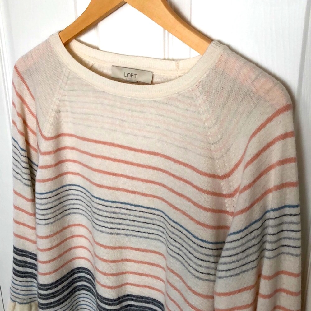 Loft Ruffle Bell Sleeve Sweater